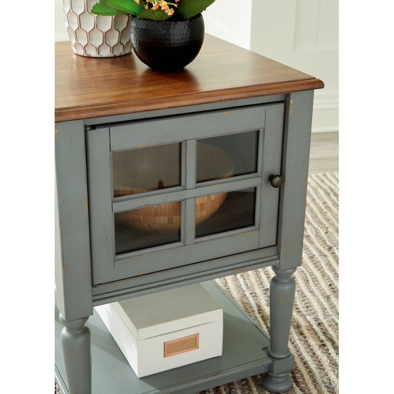 Klarice Accent Cabinet, Gray/Brown