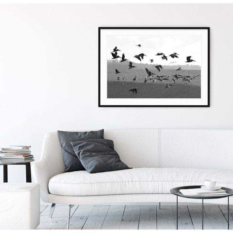 Estuaire - Photographie encadrée sur papier, H 28,5 po x l 40 po, Cadre noir