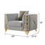 Chaise d'appoint en tissu Contessa