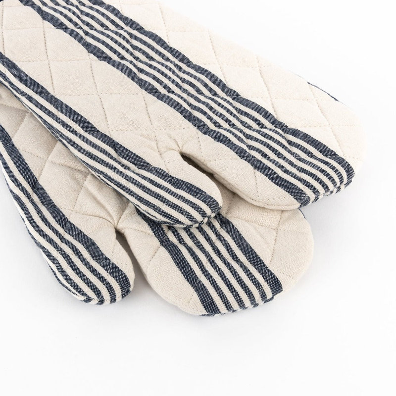 Gants de cuisine Urban Stripes - bleu, Bleu