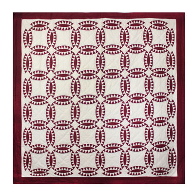 Courtepointes en pin rouge antique, véritable patchwork, pièces assemblées, matelassé traditionnel à la main, accessoires assortis disponibles.