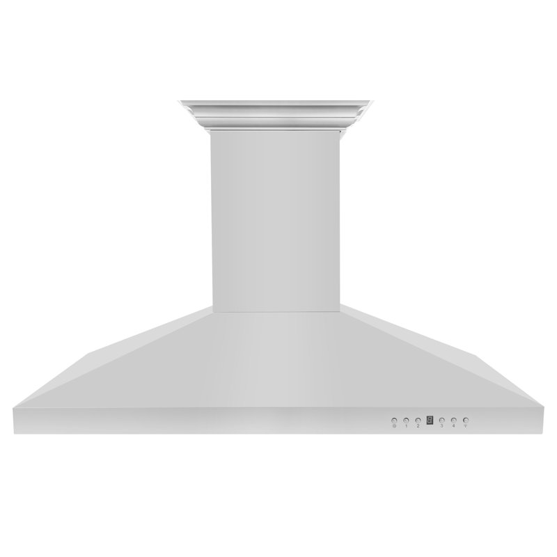 48" 400 CFM Ducted Island Range Hood in Stainless Steel