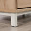 Bureau en L, finition brune