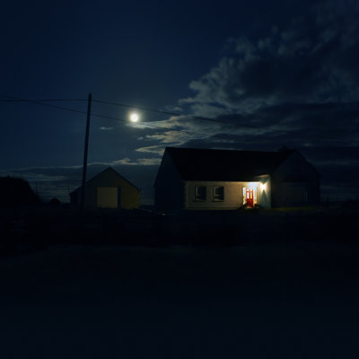 House In The Night by 11049 - No Frame Art Prints on Canvas