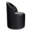 Petit fauteuil d'appoint roulant en similicuir avec roulettes-593175426