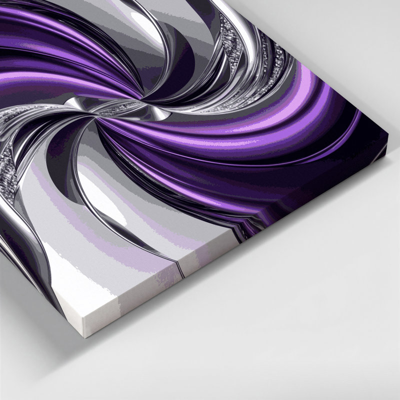 Gradient Abstract 70 Purple Canvas Wall Art, 11" H x 14" W