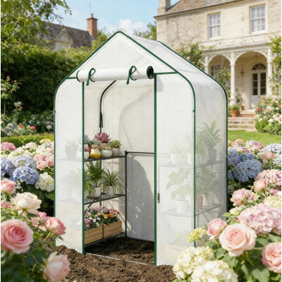 Garden Greenhouse,Outdoor Greenhouse,Spacious Greenhouse,White