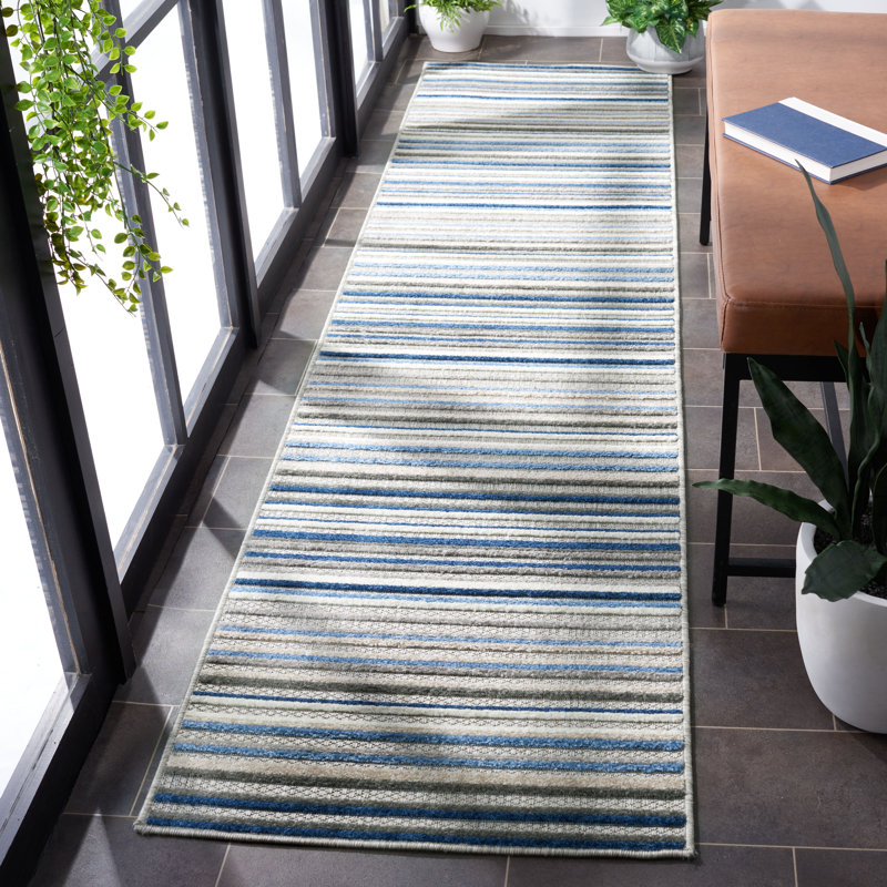 Cabana Performance Striped Indoor/Outdoor Area Rug, Runner 2'2" x 7'