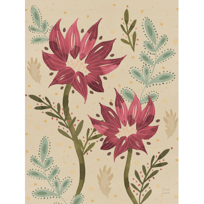«Floralscape IV Neutral On Canvas» par Dina June, reproduction