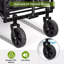 Folding Wagon on Wheels Festival Trolley Cart with Adjustable Handle, 330lbs Load