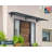 Palram - Canopia Aquila 6' 9" W x 3' D Convex Door Awning-12179501