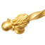 Acanthus 22 inches c.c. with 3/8 twist bar long pull Romanesque style in Chalice-1409932492-1409932487