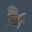 Chaise Adirondack pliante en plastique