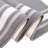 Solid Border Gray Low Pile Slip Resistant Rugs-710157595