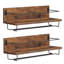Open Shelving Wine Bottle Rack Brown