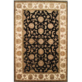 Canvello Agra Hand-Knotted Silk & Wool Area Rug- 6'2" X 9'3"