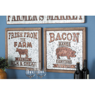 Farm Animal Kitchen Towel Floral Farmhouse Kitchen Decor Pig