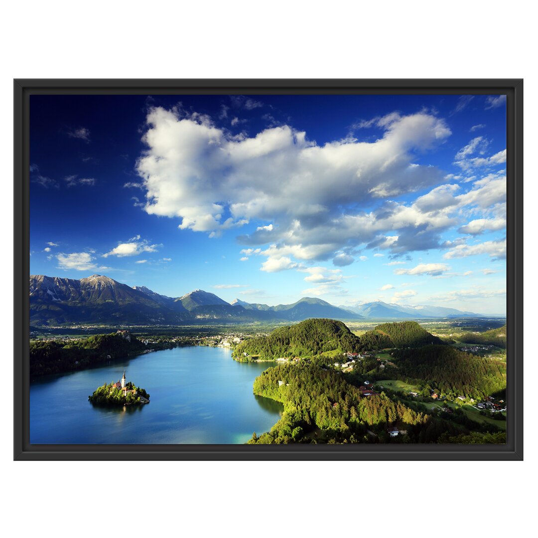 Gerahmtes Wandbild Atemberaubende Seen Landschaft