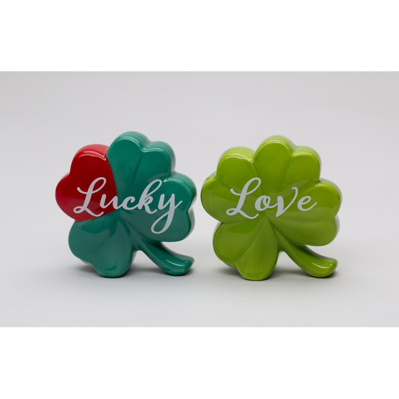 Shamrock Lucky Love Salt And Pepper
