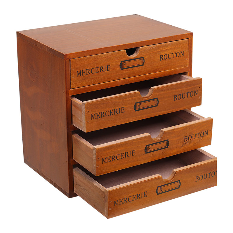 Adeliya Wood Desk Organiser