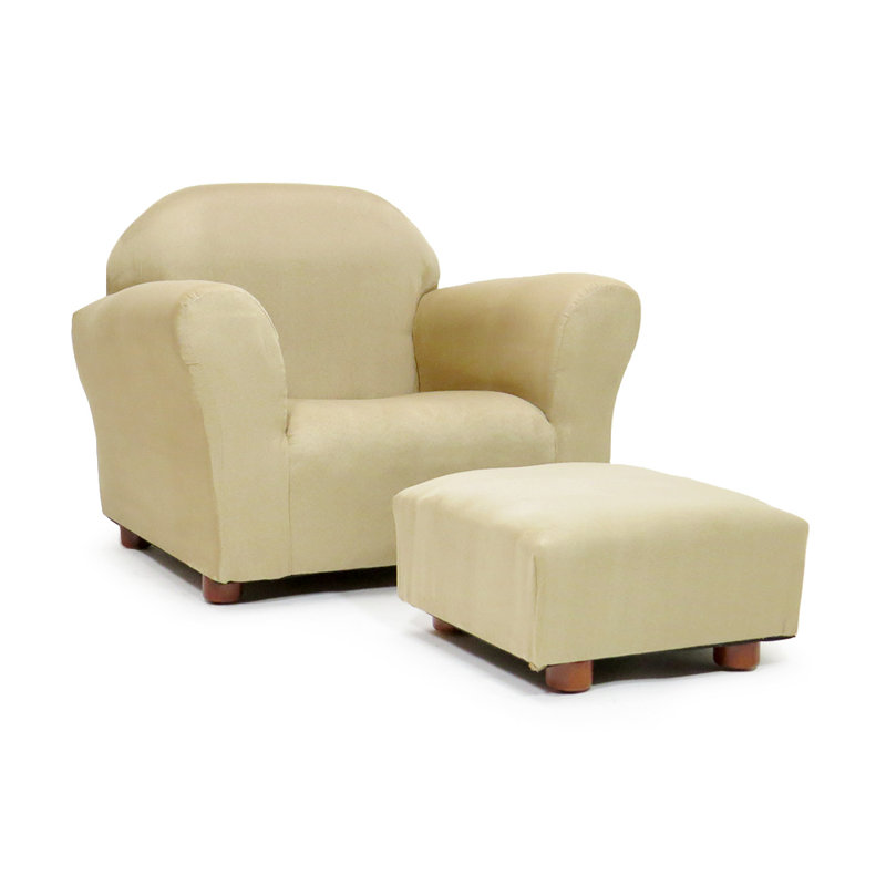 Fauteuil pour enfant avec repose-pieds Weybridge, Kaki