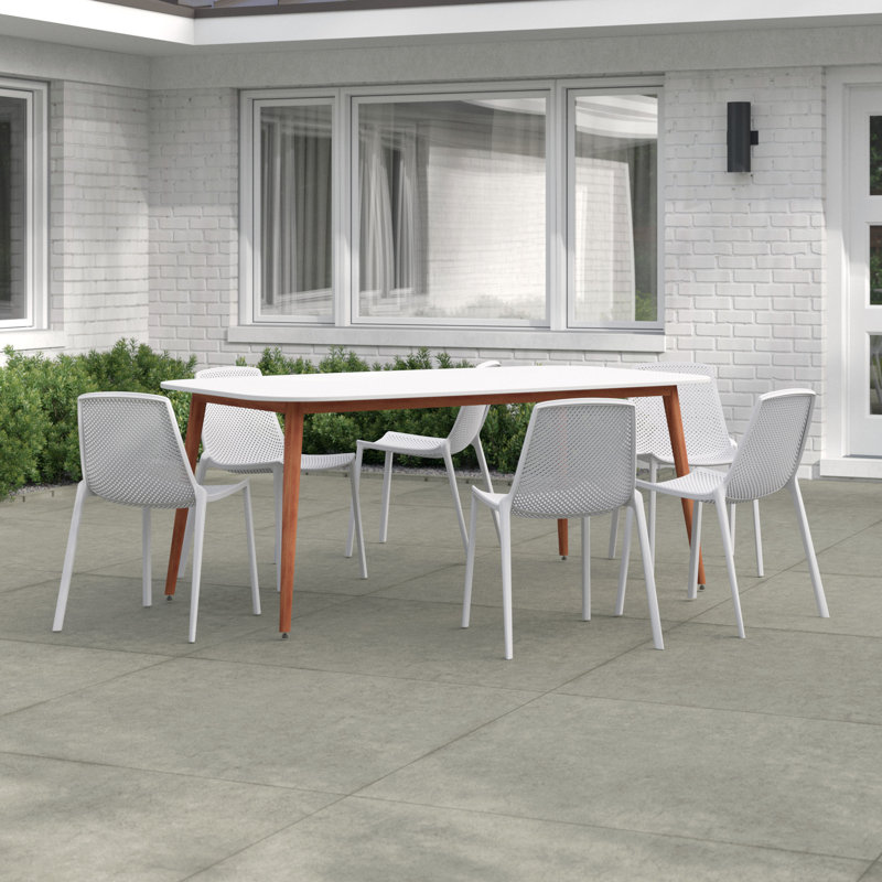 Anautica Rectangular 6 - Person 75" Long Dining Set