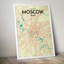 Moscow City Map - No Frame Print-1512110332
