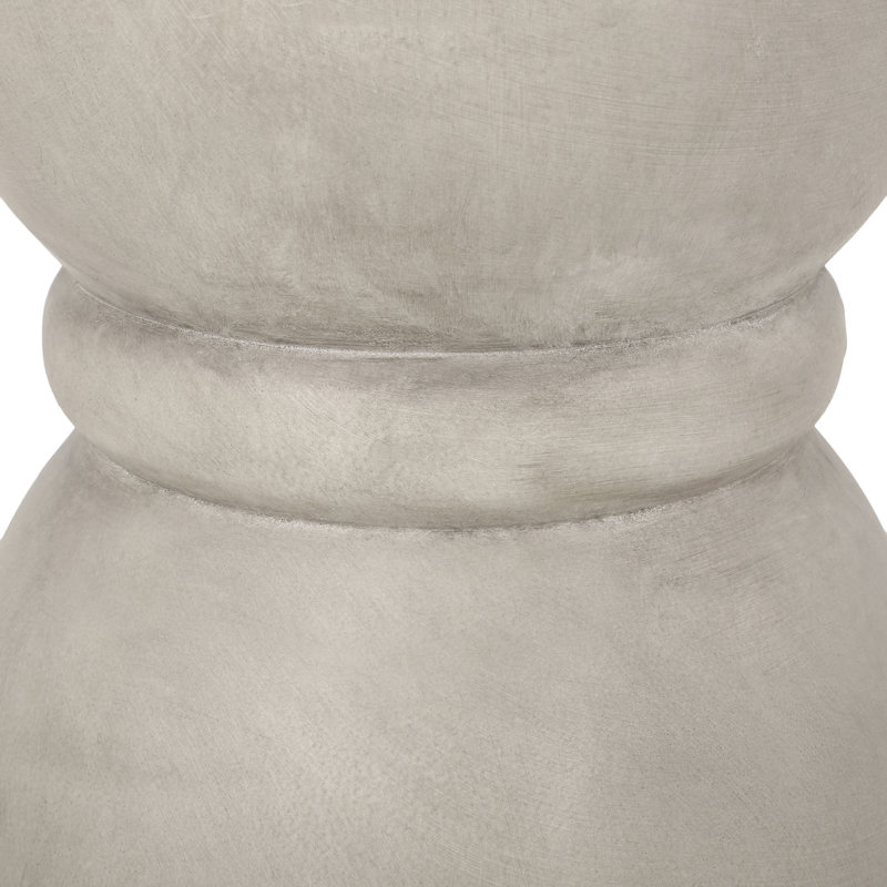 Domitri Modern Lightweight Concrete Round Side Table