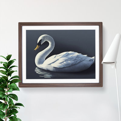 XH1022-8668X Super Swan - Single Picture Frame Print