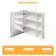 27.6'' W 27.6'' H Frameless Medicine Cabinet with Mirror and 3 Fixed Shelves