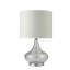 Lampe de table en verre de 24,5 pouces de hauteur «Leann», verre transparent