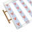 Showmemars Red Lobsters On Blue Stripes Acrylic Tray
