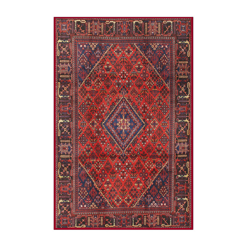 Tapis rouge à motif sud-ouest, Rectangle 5 pi x 7 pi