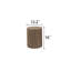Ensemble de 3 tables basses rustiques en bois rustique, tables d'appoint gigognes avec finition en bois naturel, supports d'appoint ronds pour décoration de salon-344694790