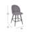 Jakhira Commercial Grade Armless Stools with Contoured Backs-392354380
