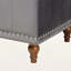 Banc de rangement rembourré en velours Balig gris, H 18,7 po x l 41,73 po x P 16,73 po-1802893473