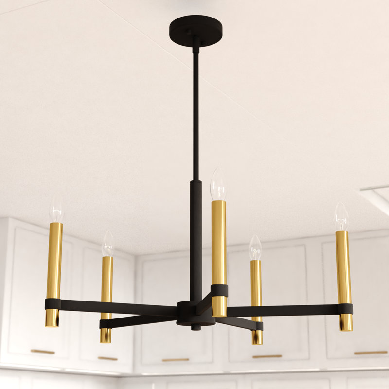 Lustre contemporain 5 lumières Damen