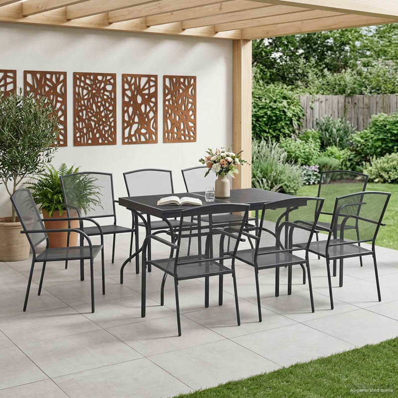 Patio Dining Set with, 8