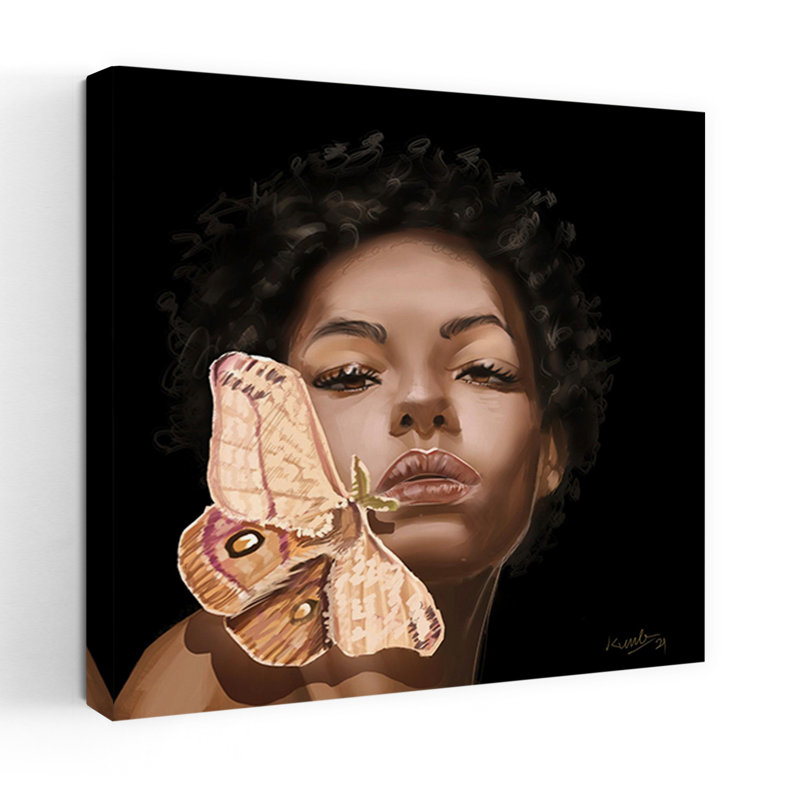Moth Art contemporain, H 48 po x l 48 po