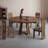 Solid Wood Ash brown Dining Table-107382139