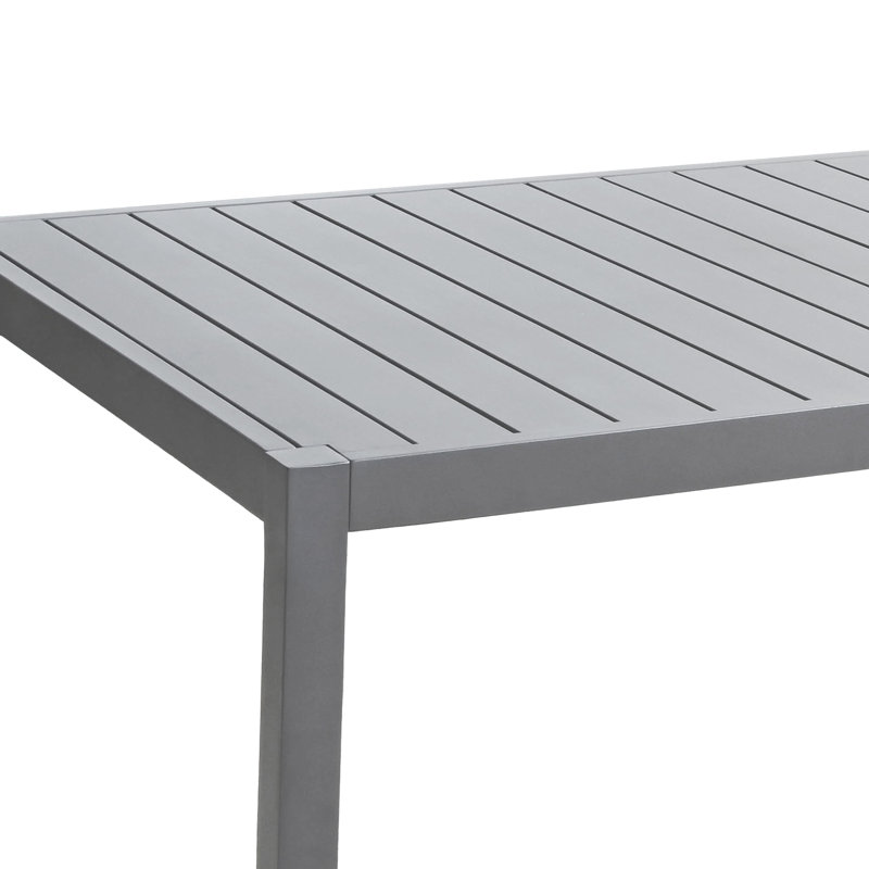 Whitman Metal Dining Table, Gris