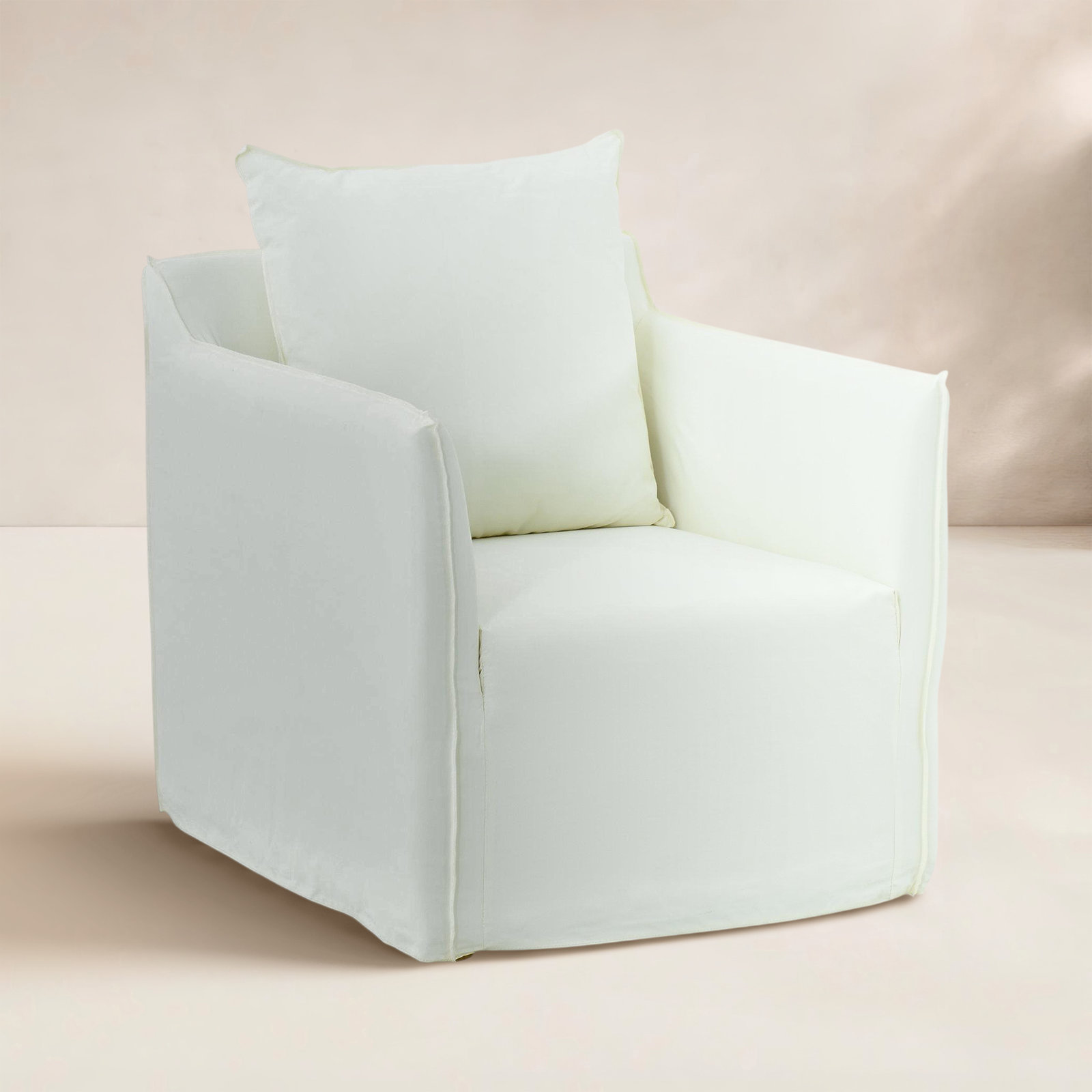 Kieger Club Chair, White