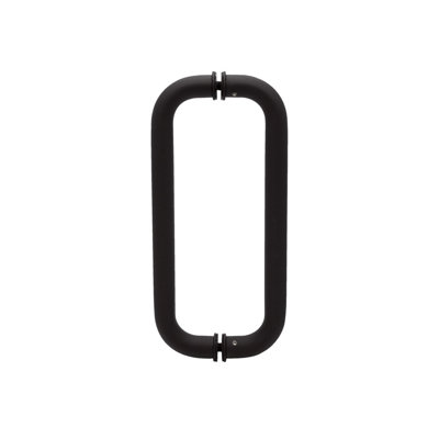 FHC CP12X12MB 12" Pull- 1" Back to Back Pull Handles - Matte Black