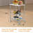 3 Tiers Wire Rolling Kitchen Utility Cart