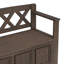 Banc de rangement en bois massif Amherst-121977466
