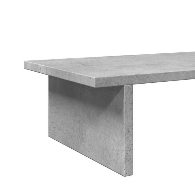 Shiyu Manufactured Wood Monitor Stand, 15cm H x 100cm W x 27cm D, Concrete Grey