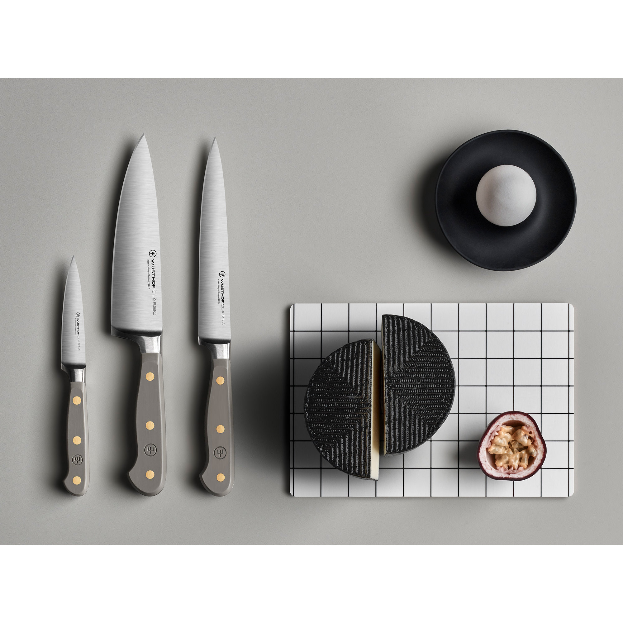 WÜSTHOF German Classic Color Velvet Oyster 3.5" Paring Knife