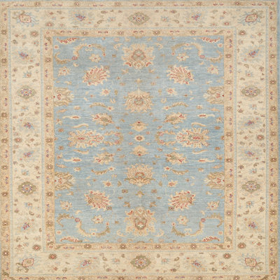 Tapis brun clair/bleu clair traditionnel