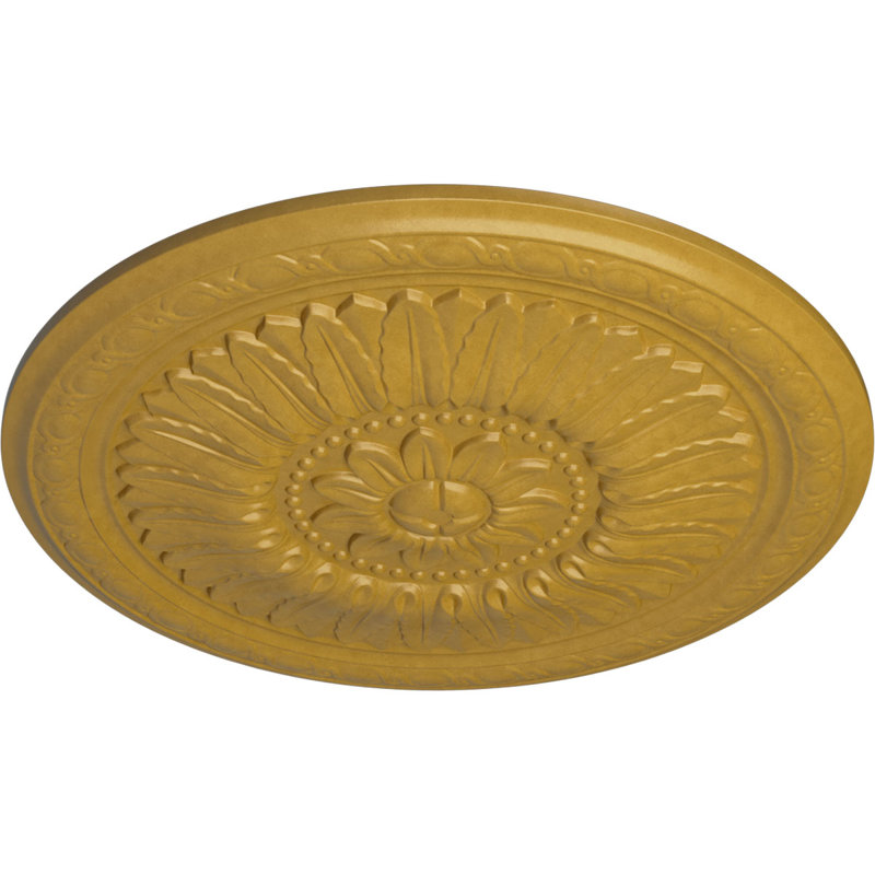Médaillon de plafond 24 "x P 1 5/8" (convient aux auvents jusqu'à 9 1/4 "), Or iridescent