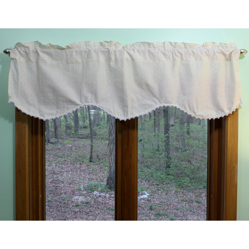 Samford Geometric Ruffled Window Valance